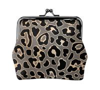 Portamonete, Portamonete Portamonete Portamonete Portamonete Mini Portafogli per donne Ragazze Design con motivo leopardato senza cuciture in oro di lusso