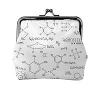 Portamonete, Portamonete Portamonete Portamonete Portamonete Mini Portafogli per Donne Ragazze Formula chimica disegnata a mano
