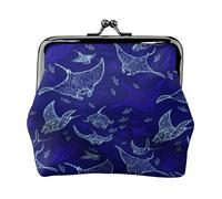 Portamonete, Portamonete Portamonete Portamonete Portamonete Mini Portafogli per Donne Ragazze Manta Ray e Pesce