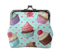 Portamonete, Portamonete Portamonete Portamonete Portamonete Mini Portafogli per Donne Ragazze Modello Cupcake Stampato