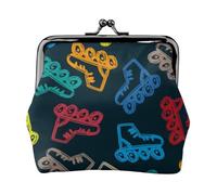 Portamonete, Portamonete Portamonete Portamonete Portamonete Mini Portafogli per Donne Ragazze Pattini Colorati Luminosi