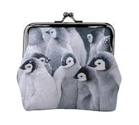 Portamonete, Portamonete Portamonete Portamonete Portamonete Mini Portafogli per Donne Ragazze Pinguino nella neve