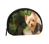Portamonete, Portamonete Portamonete Portamonete Portamonete Mini Portafogli per Donne Ragazze Regalo, Yorkshire Terrier Bokeh Cute Dogs Wall Yorkie