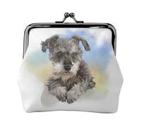 Portamonete, Portamonete Portamonete Portamonete Portamonete Mini Portafogli per Donne Ragazze Simpatica stampa Mini Schnauzer