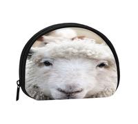 Portamonete, Portamonete Portamonete Portamonete Portamonete Mini Portafogli per regalo per donne e ragazze, Simpatica stampa di agnello di pecora