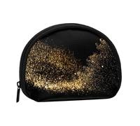 Portamonete, Portamonete Portamonete Portamonete Portamonete Mini Portafogli per regalo per donne e ragazze, Stampa sabbia nera dorata