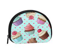Portamonete, Portamonete Portamonete Portamonete Portamonete Mini Portafogli per regalo per donne e ragazze, modello Cupcake stampato