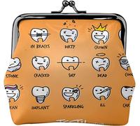 Portamonete Portamonete Simpatico Cartone Animato Denti Donna Ragazza Portachiavi Mini Portafoglio Portamonete