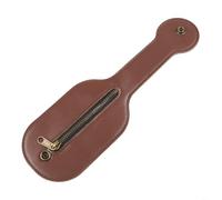 Portamonete portatile da esterno con passante in vita per riporre comodamente le monete e facile da trasportare sulla cintura, materiale PU per un uso a lungo termine (rosso scuro)