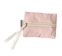 Portamonete portatile dal design elegante con fiocco, chiusura compatta con cerniera, per carte di credito, contanti, viaggi, essenziale, leggero, per tutti i giorni, B, Bellezza di massa