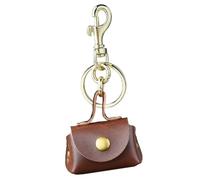 Portamonete portatile e portachiavi Combo realizzato in robusta pelle PU, ideale per studenti pendolari, Colore Caffè 1 T4, M, Classico