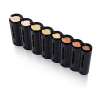 Portamonete professionale: design esclusivo con classificatore e dispenser integrato di monete, ideale per taxi, baristi e conducenti efficienti!., Nero 8 Slot