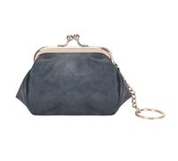 Portamonete retrò compatto e carino da 1 pezzo, portamonete con chiusura a bacio, piccolo portafoglio, in tinta unita donna portachiavi Per L'uso Quotidiano, I Viaggi(Blue)