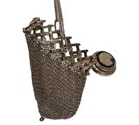 Portamonete retrò - Elegante portamonete antico accessorio, squisito sacchetto a doppia rete fatto a mano, supporto in rete vintage, per famiglie e amici