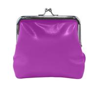 Portamonete rosso viola pallido con serratura a bacio, portamonete da donna, 11,4 x 10,4 cm, Patriarca, Taglia unica, Patriarca