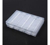 Portamonete rotondo 30 mm, 100 pezzi, scatole di plastica trasparente per raccogliere e proteggere le monete, con grande scatola