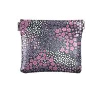 Portamonete rustico con fiore blu per le donne spremere cambiamento borsa portamonete sacchetti, Fiore Blu Rustico, 4.3" x 3.7", Spremere