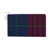Portamonete semplice in tela con motivo tartan Clan Robinson, organizer com