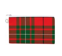 Portamonete semplice in tela con motivo tartan del Clan MacAulay, organizer