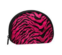 Portamonete Squeeze Piccolo Portafoglio Zebra Tigre Leopardo Rosa Stampato Portamonete con Cerniera, Nero, Taglia Unica, Stampato