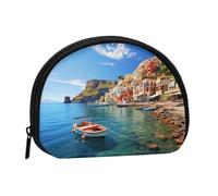 Portamonete Squeeze Small Wallet Zippe Seaside Town stampato portamonete, nero, taglia unica, stampato