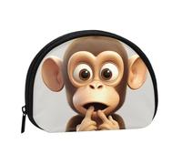 Portamonete Squeeze Small Wallet Zippe The Silent Monkey stampato portamonete, nero, taglia unica, stampato