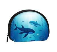 Portamonete Squeeze Small Wallet Zippe Whales Under The Sea stampato portamonete, nero, taglia unica, stampato