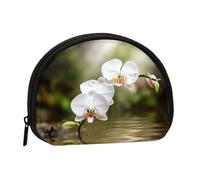 Portamonete Squeeze Small Wallet Zippe White Orchid In The Pond stampato portamonete, nero, taglia unica, stampato