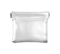 Portamonete turchese in morbida pelle PU mini portafoglio cambiamento borsa portamonete borsa per uomo donna dimensioni 10,9 x 9,4 cm, Fumo bianco., Taglia unica, Fumo bianco