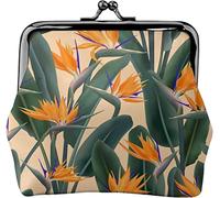 Portamonete Uccello del Paradiso Donne Ragazza Squisito Kiss-Lock Chiusura Fibbia Portafoglio Cambiare Pouch, Come nella foto, Taglia unica, Organizer per borse