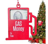 Portamonete unico per Natale, porta denaro di Natale per contanti, design del serbatoio 'olio, unico porta denaro di Natale, ornamenti per albero di Natale, camera da letto, soggiorno, b, vedi