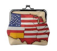 Portamonete versatile con stampa della bandiera della Spagna americana, squisito mini portafoglio carino per ogni occasione