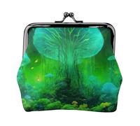 Portamonete versatile con stampa di funghi magici, squisito mini portafoglio carino per ogni occasione