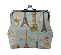 Portamonete versatile con stampa di Parigi e Torre Eiffel, grazioso mini portafoglio, per ogni occasione