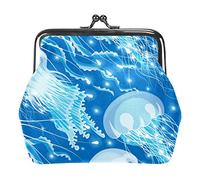 Portamonete vintage portamonete portamonete blu oceano vita medusa bella, Come nella foto, Taglia unica, Organizer per borse