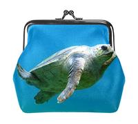 Portamonete vintage portamonete portamonete carino tartaruga marina blu oceano, Come nella foto, Taglia unica, Organizer per borse