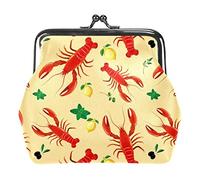 Portamonete vintage portamonete portamonete portafogli aragosta frutti di mare menta prezzemolo limone oliva modello, Come nella foto, Taglia unica, Organizer per borse