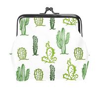Portamonete vintage portamonete portamonete portafogli cactus verde modello piante vernice, Come nella foto, Taglia unica, Organizer per borse