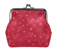 Portamonete vintage portamonete portamonete portafogli San Valentino amore freccia modello rosso, Come nella foto, Taglia unica, Organizer per borse