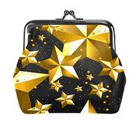 Portamonete vintage portamonete portamonete portamonete Natale dorato 3D stelle, Come nella foto, Taglia unica, Organizer per borse