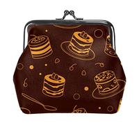 Portamonete vintage portamonete portamonete portamonete tiramisù torta cioccolato modello, Come nella foto, Taglia unica, Organizer per borse
