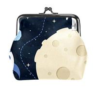 Portamonete Vintage Pouch Cambiare Borsa Portafogli Luna Spazio Scape Sfondo, Come nella foto, Taglia unica, Organizer per borse