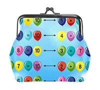 Portamonete Vintage Pouch Cambiare Borsetta Portafogli Matematica Aggiunta 10, Come nella foto, Taglia unica, Organizer per borse