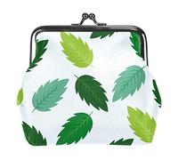 Portamonete Vintage Pouch Cambiare Portafogli Foglie Verdi Modello Primavera, Come nella foto, Taglia unica, Organizer per borse