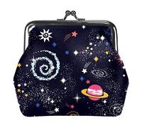 Portamonete Vintage Pouch Change Purse Portafogli Creazione Universo Pianeta Stelle Terra, Come nella foto, Taglia unica, Organizer per borse