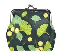 Portamonete Vintage Pouch Change Purse Portafogli Ginkgo Biloba Pattern, Come nella foto, Taglia unica, Organizer per borse