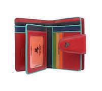 Portamonete Visconti In Pelle Con Chiusura A Linguetta Collezione POPPY, RFID SP31 Rosso