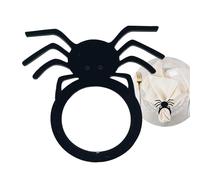 Portanapoli Halloween,Anelli Tovagliola Stile Rustico - Decorazione Spaventosa per Tavola Casa Feste Cena Ristorante