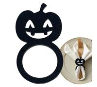 Portanapoli Halloween | Portatovaglioli a Forma di Zucca | Decori Acrilici Spettrali Con Fibbie Per Feste Decorazione Casa Cucina Ristorante