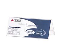 Portanome da Tavolo in Acrilico Trasparente, Segnaposto Bifacciale Formato 14,5x6 cm